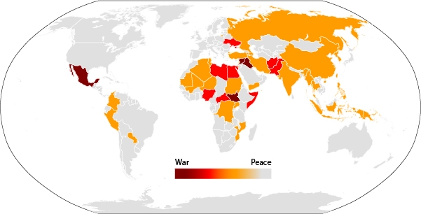 Ongoind conflicts around the world 2014